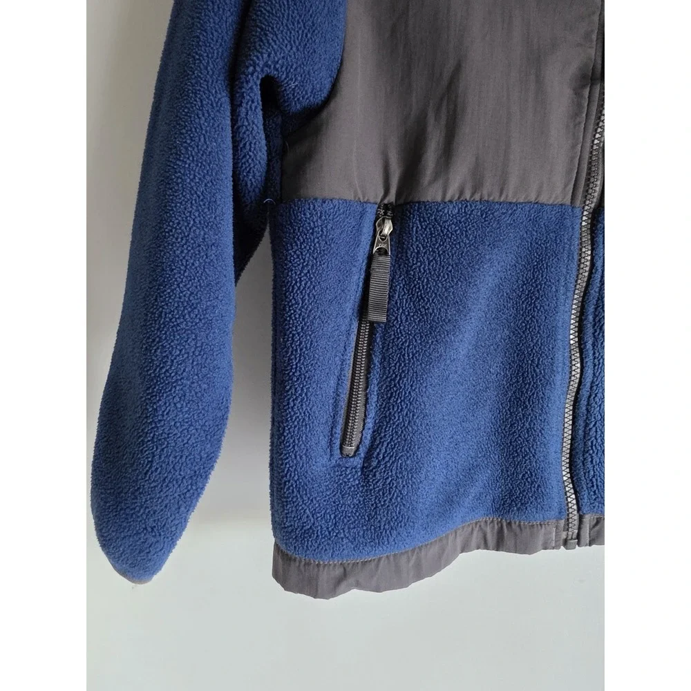 The North Face Boys S Jacket Blue Gray Gorpcore Outdoor Coat Windbreaker
